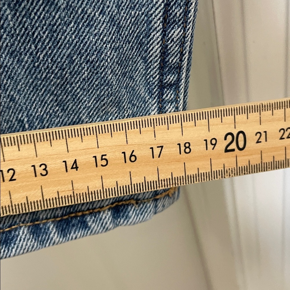 Aritzia - Denim Forum - Pin-Up Super High Staright Denim Jeans - Blue - 26x28L - Picture 10 of 12